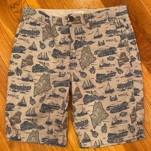 Crewcuts boys shorts size 14 Maine, Portland, lobster and lighthouse images